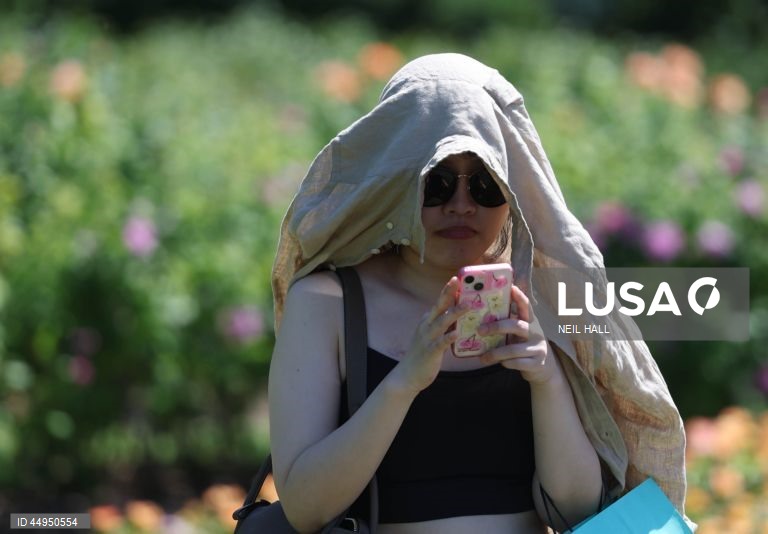 Tempo quente e seco em Londres