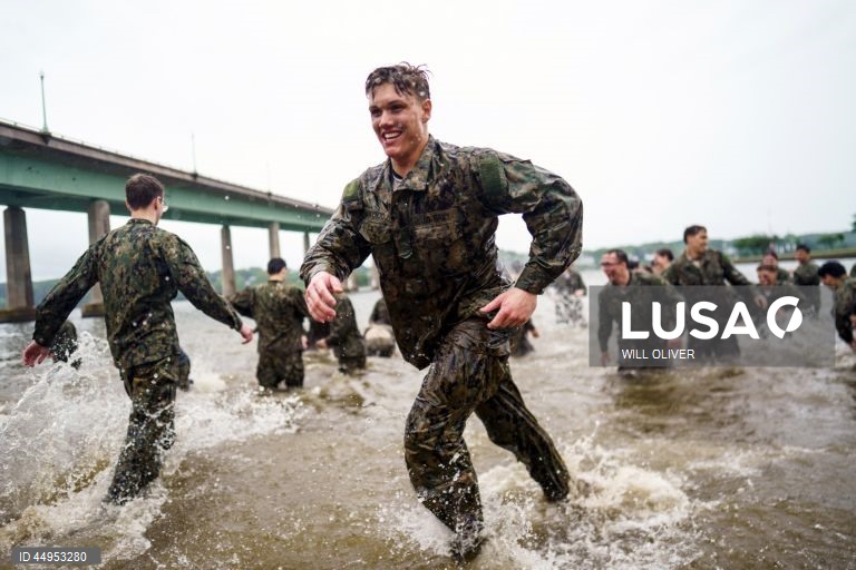 EUA: Exercícios da marinha em Maryland