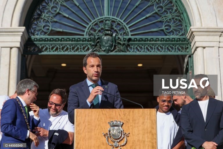 Lisboa: Receção ao campeão nacional de futebol 2024-25