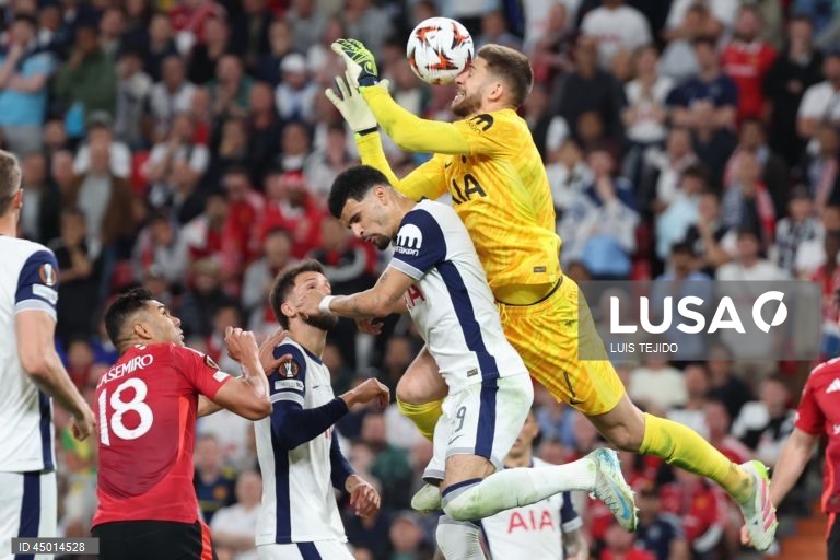 O Tottenham conquistou hoje a Liga Europa em futebol, o seu primeiro troféu desde 2007/08, ao bater na final o Manchester United, do treinador português Ruben Amorim, por 1-0, assegurando um lugar na ‘Champions’ 2025/26.