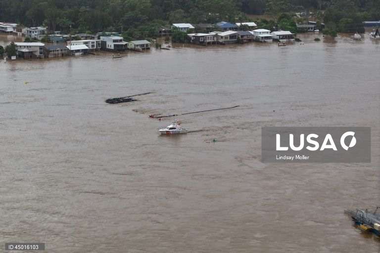 Austrália: Inundações em Port Macquarie, Nova Gales do Sul