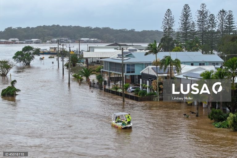Austrália: Inundações em Port Macquarie, Nova Gales do Sul