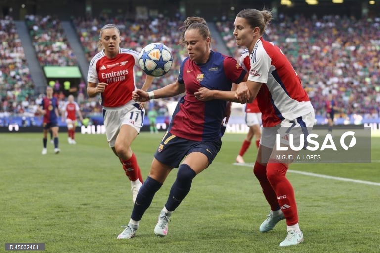 Futebol: Arsenal vence o Barcelona e conquista a Liga dos Campeões Feminina