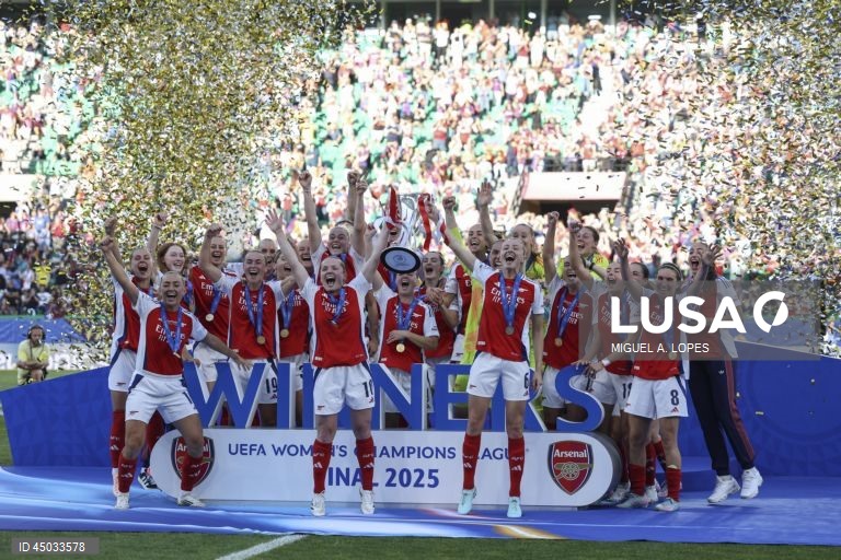 Futebol: Arsenal vence o Barcelona e conquista a Liga dos Campeões Feminina