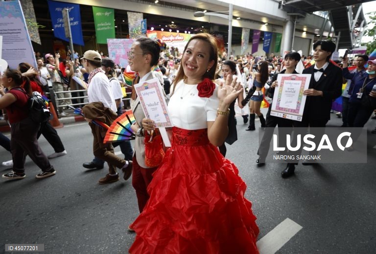Parada do Orgulho de Banguecoque 2025 assinala o Mês do Orgulho