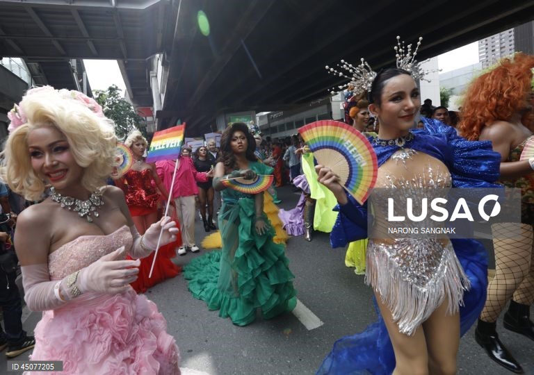 Parada do Orgulho de Banguecoque 2025 assinala o Mês do Orgulho