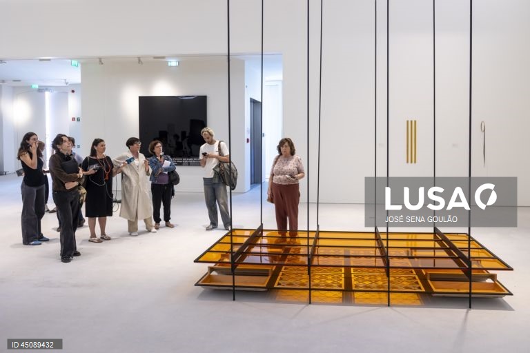 Visita de imprensa ao Pavilhão Julião Sarmento, que tem inauguração marcada para 4 de junho com uma exposição da coleção do artista Julião Sarmento (1948-2021), deixada em depósito pela família e a associação em seu nome para criar o museu, em Lisboa, 03 de junho de 2025. JOSÉ SENA GOULÃO/LUSA