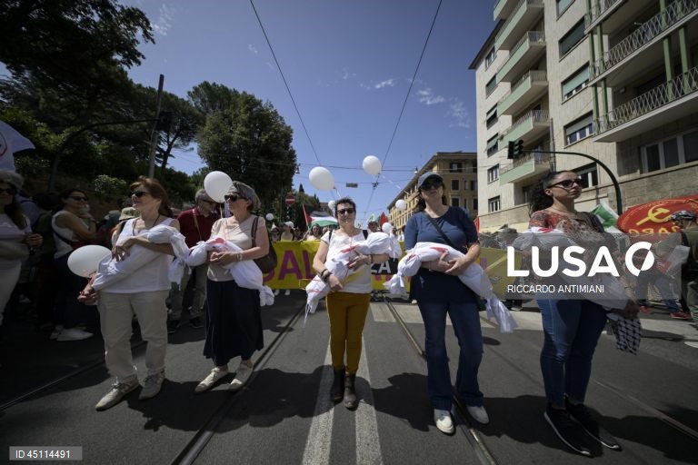 Roma: Partidos da oposição italianos organizam manifestação pró-palestina