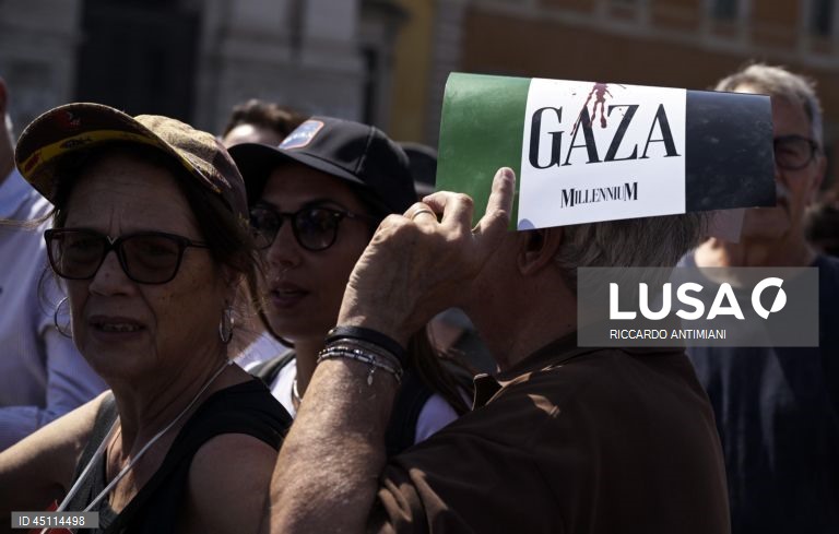 Roma: Partidos da oposição italianos organizam manifestação pró-palestina