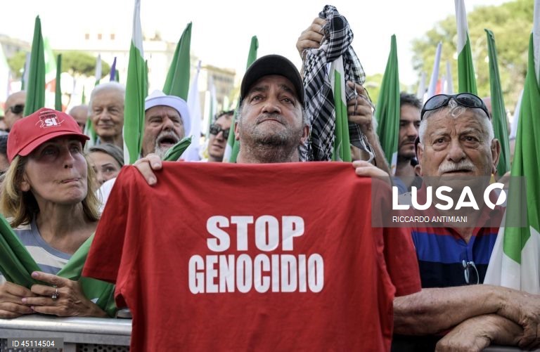 Roma: Partidos da oposição italianos organizam manifestação pró-palestina