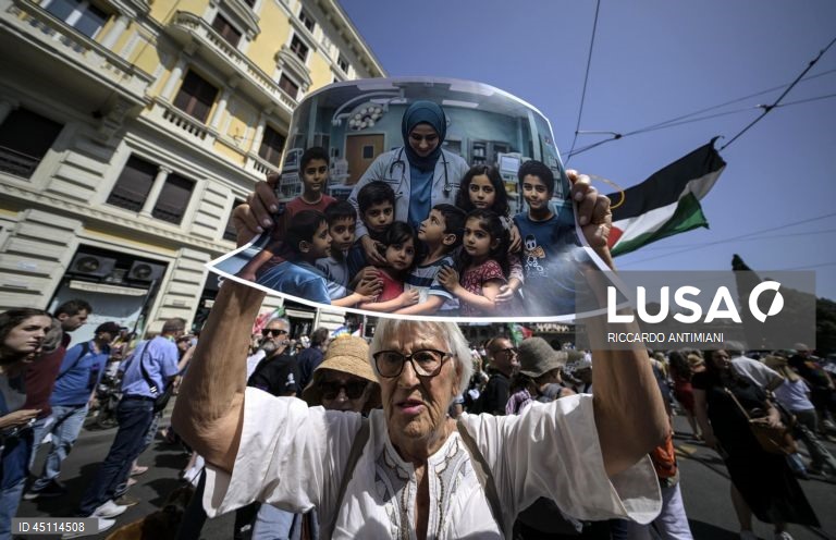 Roma: Partidos da oposição italianos organizam manifestação pró-palestina