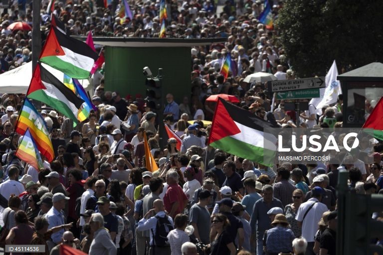 Roma: Partidos da oposição italianos organizam manifestação pró-palestina