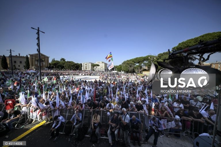 Roma: Partidos da oposição italianos organizam manifestação pró-palestina