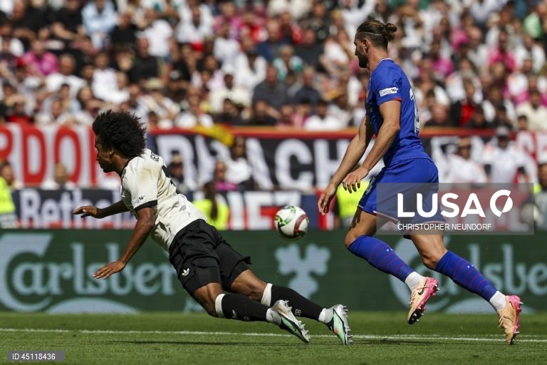 A França, à boleia de Kylian Mbappé, com um golo e uma assistência, conquistou hoje o terceiro lugar na Liga das Nações de futebol, ao vencer a anfitriã Alemanha, por 2-0.