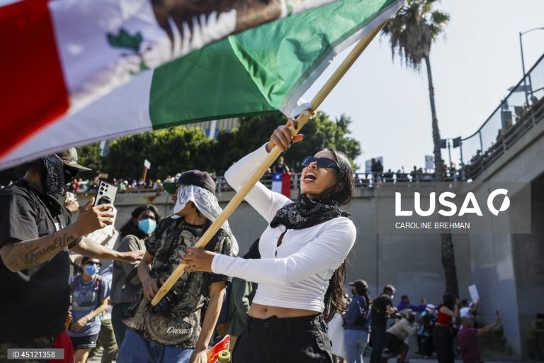 EUA: Protestos anti-Trump em Los Angeles