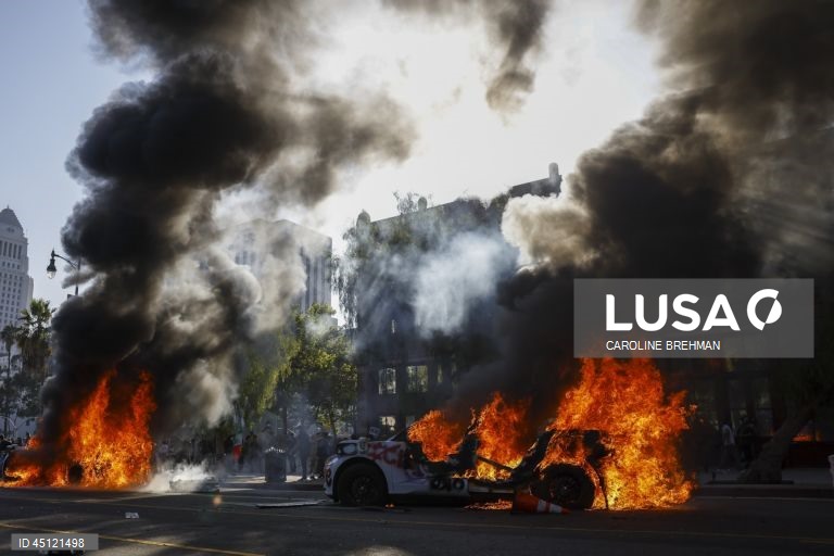 EUA: Protestos anti-Trump em Los Angeles