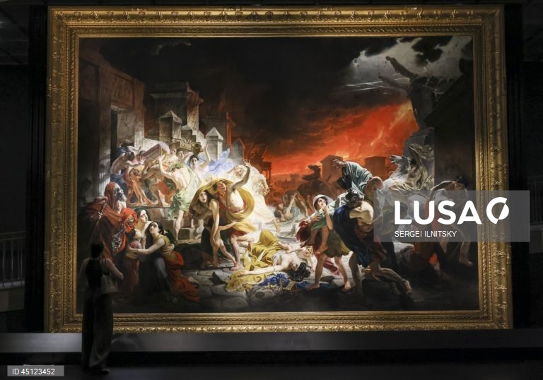Exposição "Karl Bryullov. Roma - Moscovo - Petersburgo" na Galeria Tretyakov, Moscovo, Rússia. A exposição, dedicada ao 225.º aniversário do nascimento do artista, apresenta mais de 170 obras de pintura, gráficos e esculturas.  
