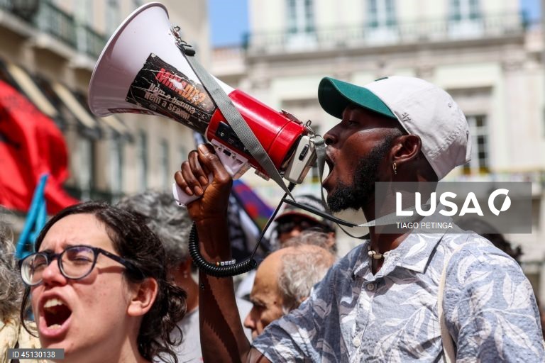 Manifestação antirracista em Lisboa