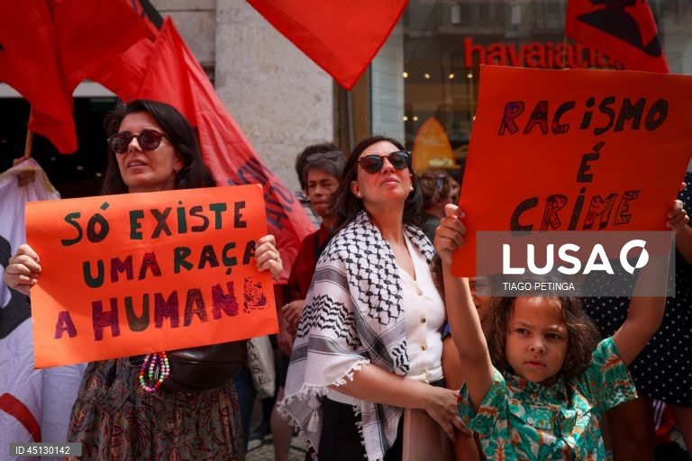 Manifestação antirracista em Lisboa