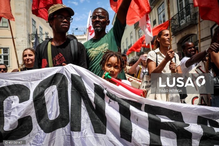 Manifestação antirracista em Lisboa