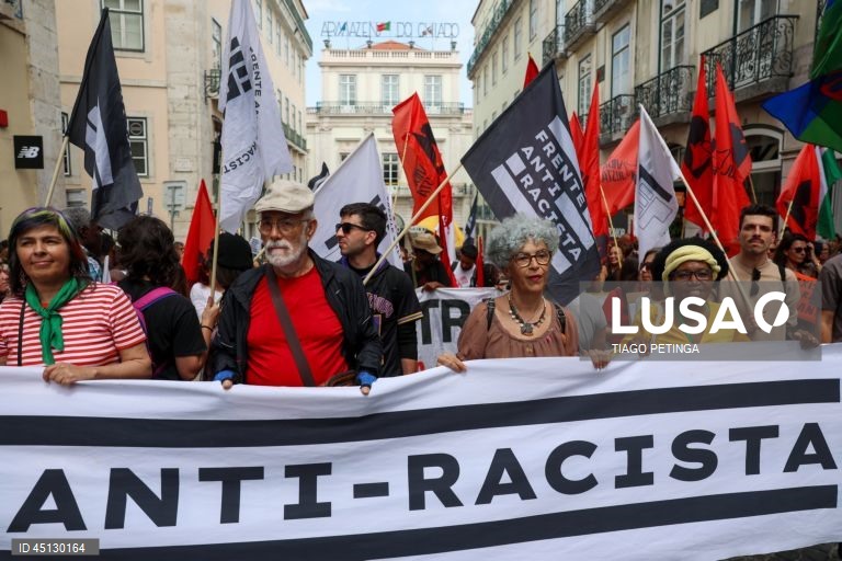 Manifestação antirracista em Lisboa