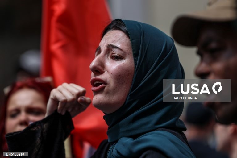 Manifestação antirracista em Lisboa