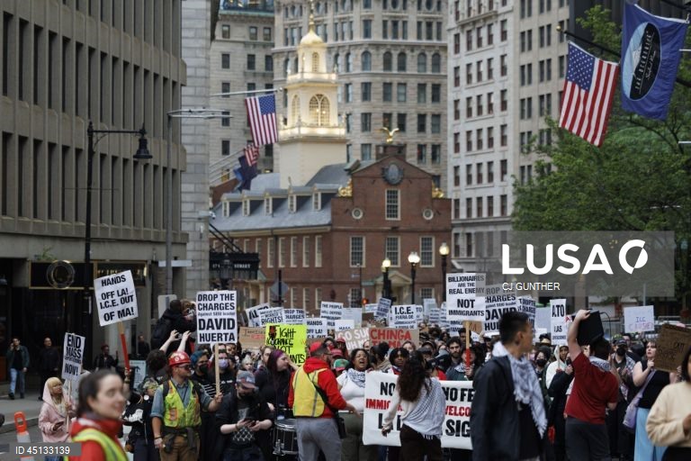 EUA: Manifestação em Boston contra a deportação de imigrantes