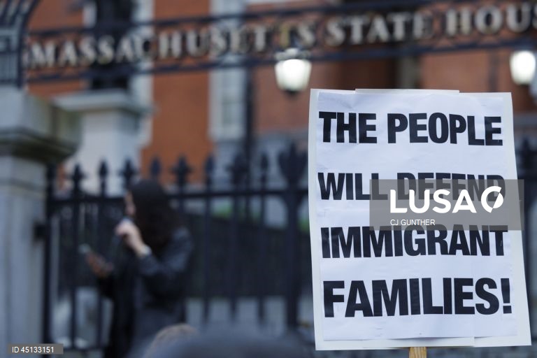 EUA: Manifestação em Boston contra a deportação de imigrantes