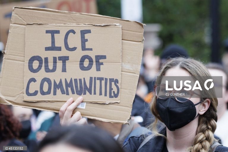 EUA: Manifestação em Boston contra a deportação de imigrantes
