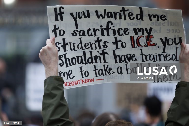 EUA: Manifestação em Boston contra a deportação de imigrantes