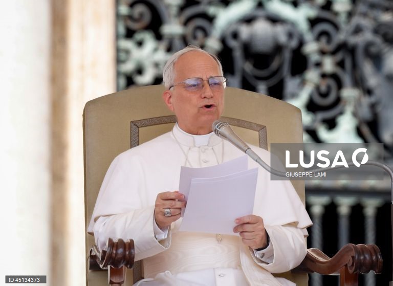 Roma: Audiência geral do Papa Leão XIV na Praça de São Pedro.
