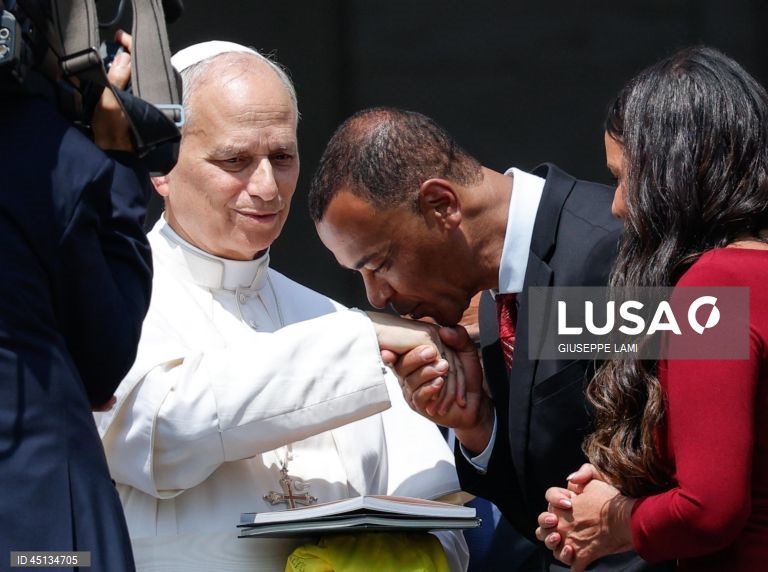 Roma: Audiência geral do Papa Leão XIV na Praça de São Pedro.