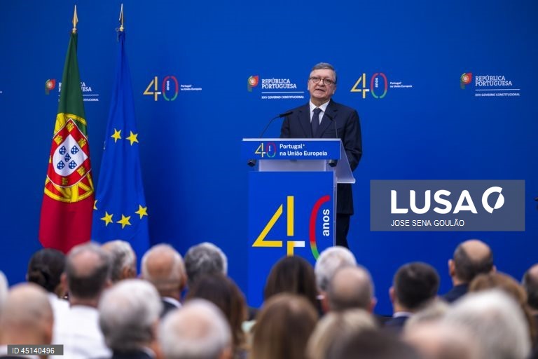 Lisboa: Cerimónia dos 40 anos da assinatura de Portugal do Tratado de Adesão às Comunidades Europeias