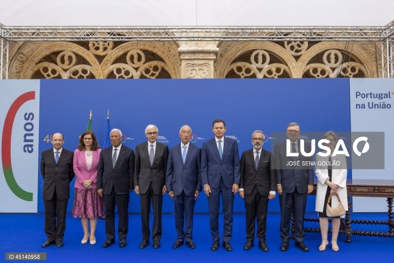 Lisboa: Cerimónia dos 40 anos da assinatura de Portugal do Tratado de Adesão às Comunidades Europeias