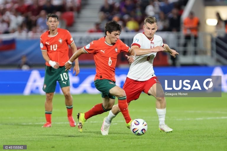 Euro sub-21 - Portugal goleia Polónia (5-0)