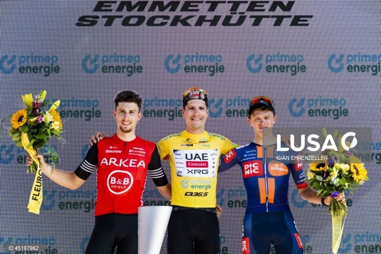 O ciclista português João Almeida (UAE Emirates) venceu hoje a Volta à Suíça, ao triunfar na oitava e última etapa em cronoescalada, em que anulou a diferença de 33 segundos para o então líder, o francês Kévin Vauquelin (Arkéa-B&B Hotels).