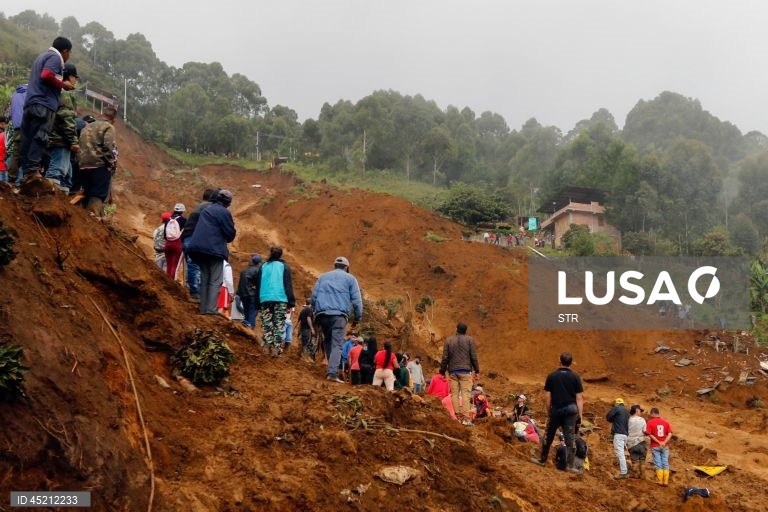 Deslizamento de terra na Colômbia