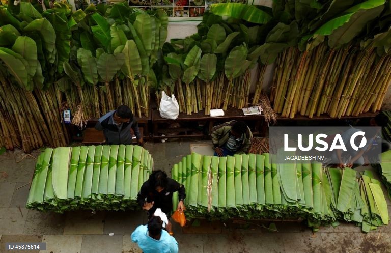 Bangalore: Preparações para o festival Diwali.