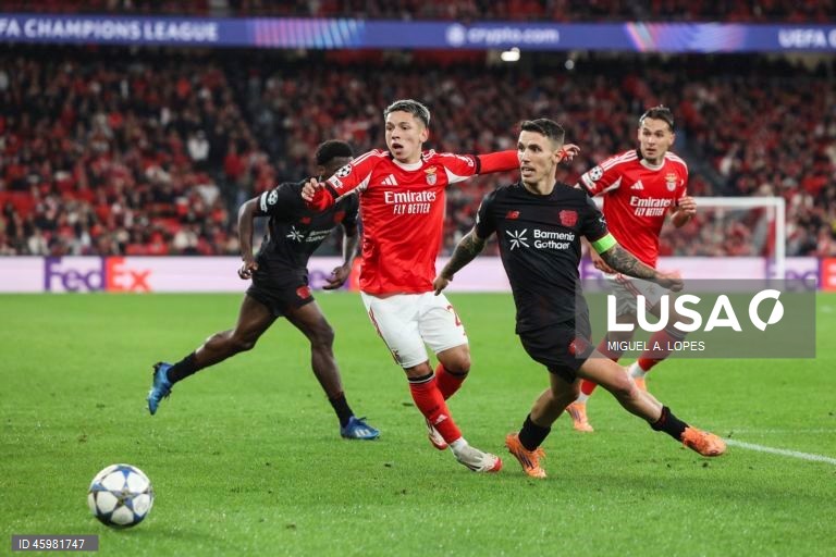 Futebol: Liga dos Campeões - Benfica vs Bayer Leverkusen