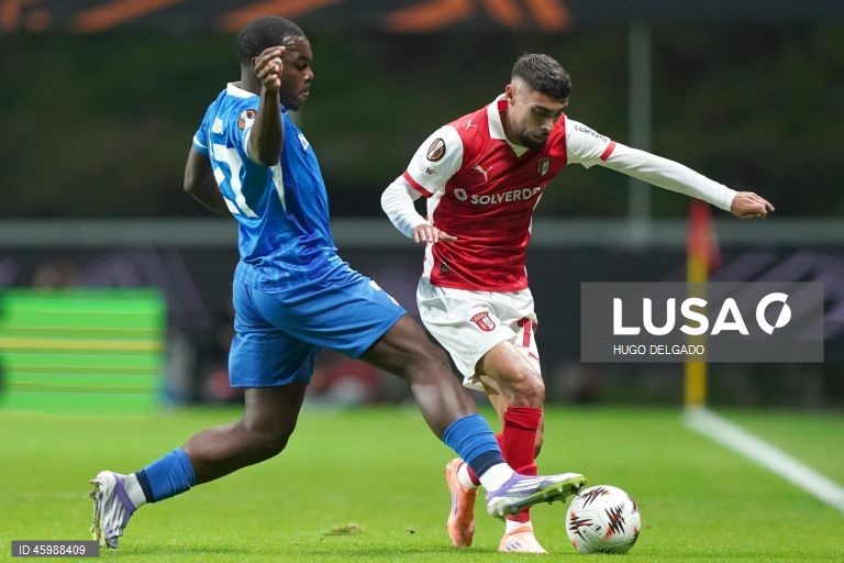 Futebol: Liga Europa - Sporting de Braga vs Genk