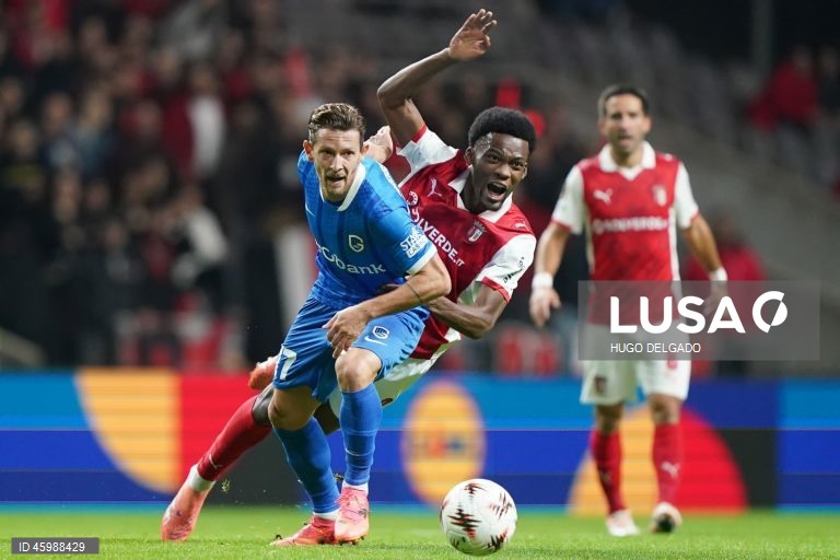 Futebol: Liga Europa - Sporting de Braga vs Genk