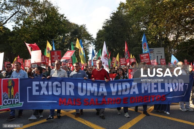 CGTP-IN: Marcha nacional "Contra o Pacote Laboral" 