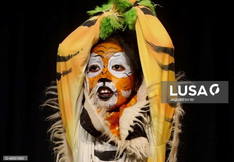 Índia: Evento cultural com crianças em Bangalore