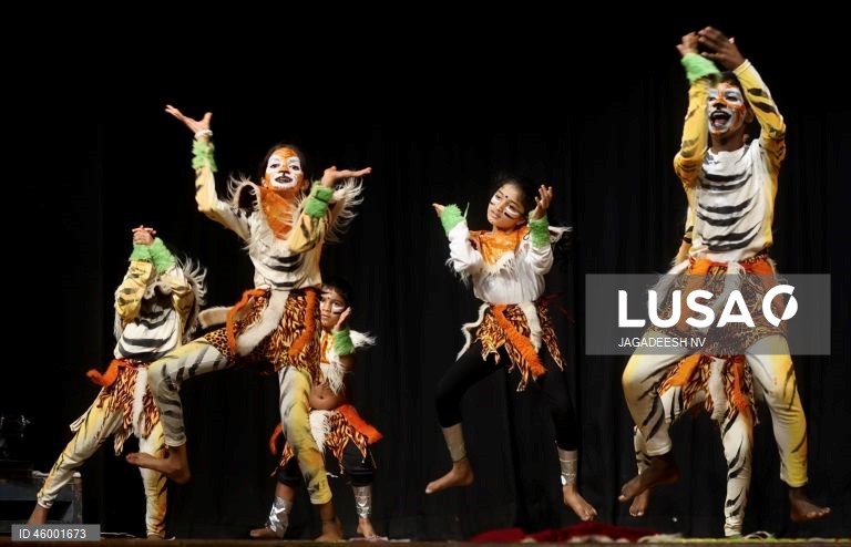 Índia: Evento cultural com crianças em Bangalore