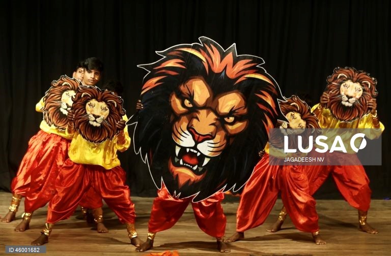 Índia: Evento cultural com crianças em Bangalore