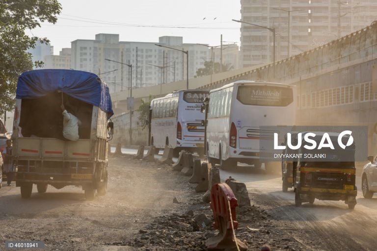 India: Poluição atmosférica em Mumbai