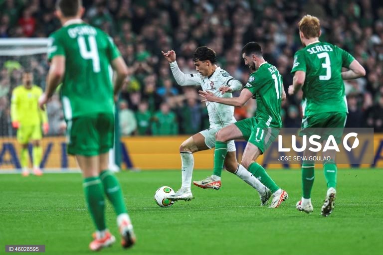 Futebol: Jogo de qualificação para o Mundial 2026 - República da Irlanda vs Portugal