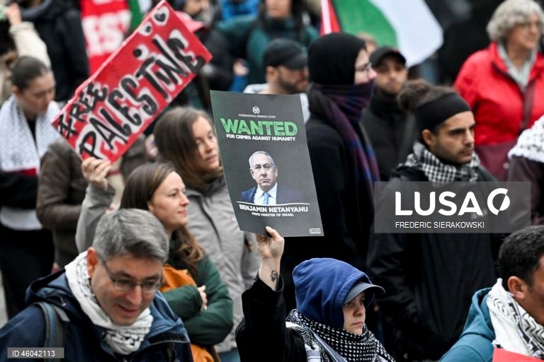 Bruxelas: Marcha nacional em solidariedade com o povo palestiniano.