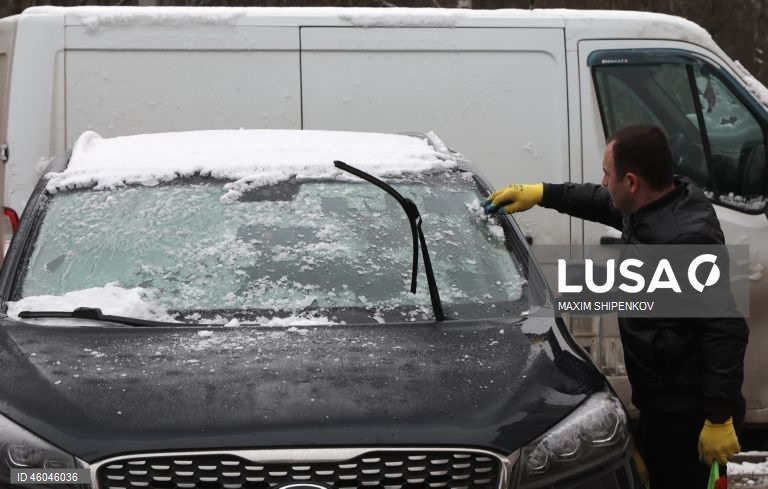 Rússia: Tempo chuvoso em Moscovo