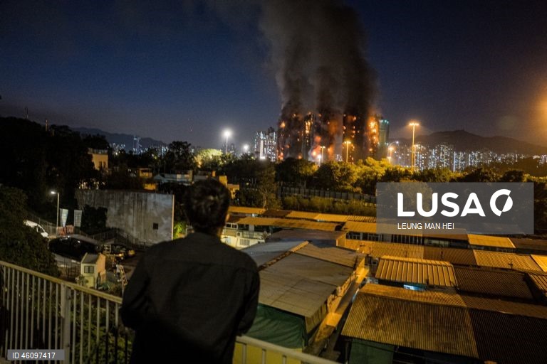 China: Grande incêndio em Hong Kong